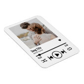 Personalisierte neu verheiratete Foto Song Playlis Magnet (Rechte Seite)