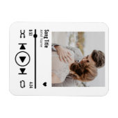 Personalisierte neu verheiratete Foto Song Playlis Magnet (Horizontal)