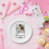Personalisierte neu verheiratete Foto Song Playlis Pappteller (Party)