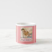 Personalisierte neue Baby-Tasse Espressotasse (Vorderseite)