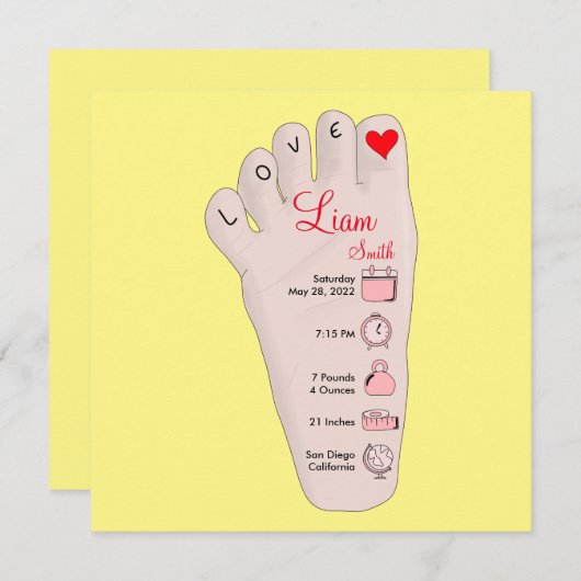 Personalisierte neue Babygeschenke - Geburtsstunde (Vorne/Hinten)