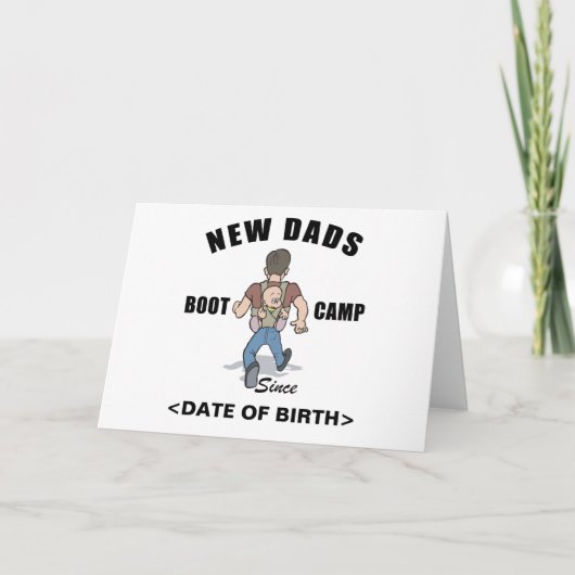 Personalisierte neue Dads Boot Camp Cards Karte (Vorderseite)