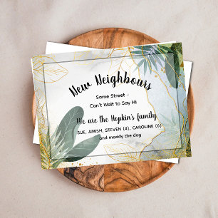 Personalisierte neue Einführungskarte für die Nach Postkarte