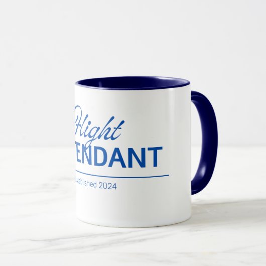 Personalisierte neue Flugbegleitung Geschenkidee T Tasse (VorderseiteRechts)