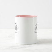 Personalisierte neue große Oma-Blume Tasse (Zentrum)