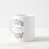 Personalisierte neue Großmutter Oma Pink Kaffeetasse (Vorderseite Links)