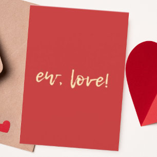 Personalisierte neue Liebe Moderne Anti-Valentine Feiertagskarte