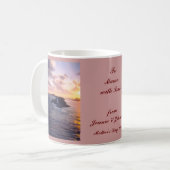 Personalisierte neue TagesTasse Kaffeetasse (Vorderseite Links)