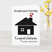 Personalisierte neue Zuhause-Card, Haushaltswärme Karte (Gelbe Blume)