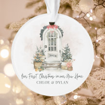Personalisierte neue Zuhause Erste Weihnachtsakryl