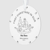 Personalisierte neue Zuhause Housewärming-Geschenk Ornament (Vorderseite)