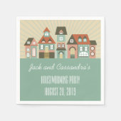 Personalisierte neue Zuhause Housewarming Napkins Serviette (Vorderseite)