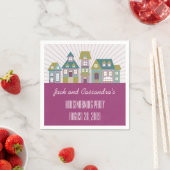 Personalisierte neue Zuhause Housewarming Napkins Serviette (Beispiel)