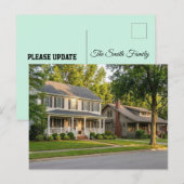 Personalisierte Neues Zuhause Ankündigungs-Postkar Postkarte (Vorne/Hinten)