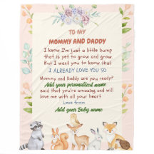 Personalisierte Neugeborene-Blanket mit Namensgesc