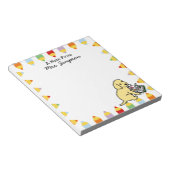 Personalisierte, neugierige, gelbe Labrador-Editor Notizblock (angewinkelt)