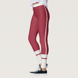 Personalisierte neutrale dunkle Marmorstreifen Ath Leggings
