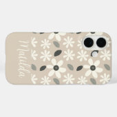Personalisierte neutrale Farbe Gänseblümchen Case-Mate iPhone Hülle (Rückseite (Horizontal))