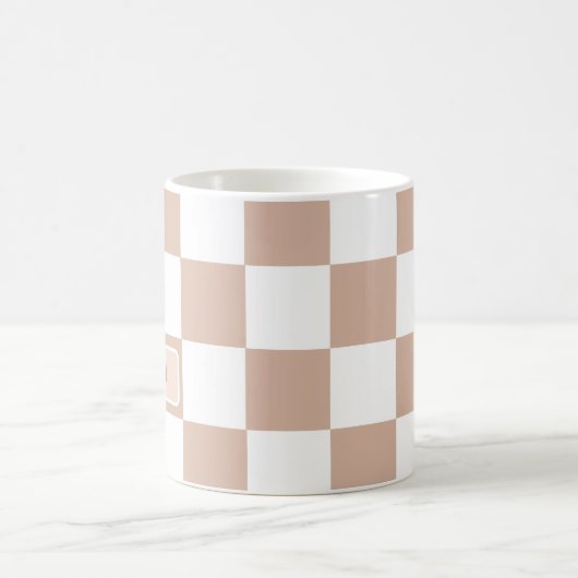 Personalisierte, neutrale Rose rosa Kaffeetasse (Mittel)