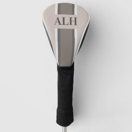 Personalisierte neutrale Streifen moderne Anfangsb Golf Headcover