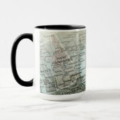 Personalisierte New Hampshire Karte | Coastal NH T Tasse (Links)