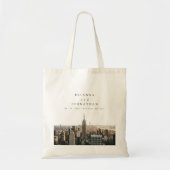 Personalisierte New York Wedding Tote Bag Tragetasche (Vorne)