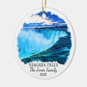 Personalisierte Niagara Falls Ornament, New Yorker Keramik Ornament (Links)