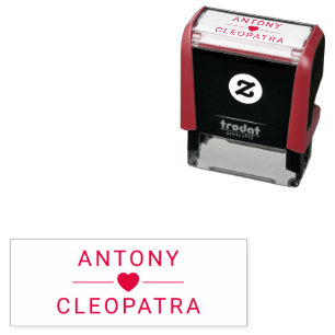 Personalisierte Nickname Pair Self-Inking Briefmar Permastempel