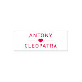 Personalisierte Nickname Pair Self-Inking Briefmar Permastempel (Design)