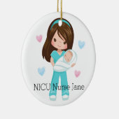 Personalisierte NICU Krankenschwester, die Keramik Ornament (Rechts)