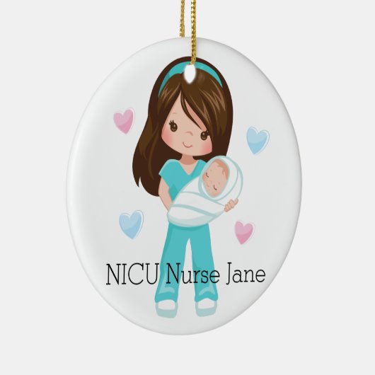 Personalisierte NICU Krankenschwester, die Keramik Ornament (Rechts)