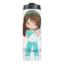 Personalisierte NICU Nurse Holding Baby Christmas Thermosbecher