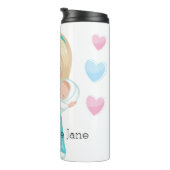 Personalisierte NICU Nurse Holding Baby Christmas Thermosbecher (Nach rechts gedreht)