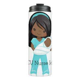 Personalisierte NICU Nurse Holding Baby Christmas Thermosbecher