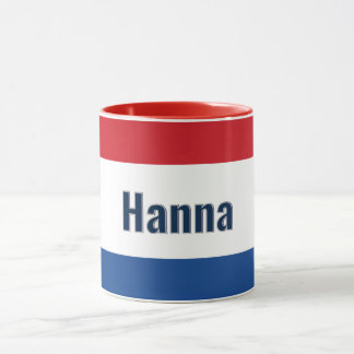 Personalisierte niederländische Flagge Combo Tasse