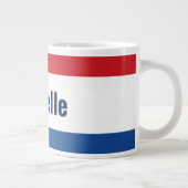 Personalisierte niederländische Flagge Jumbo-Tasse (Rechts)