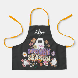 Personalisierte Niedlich Ghost-Multiover-Print-Sch Schürze