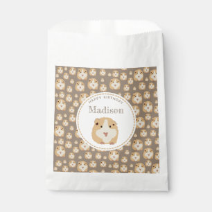 Personalisierte Niedlich Hamster-Muster Geburtstag Geschenktütchen