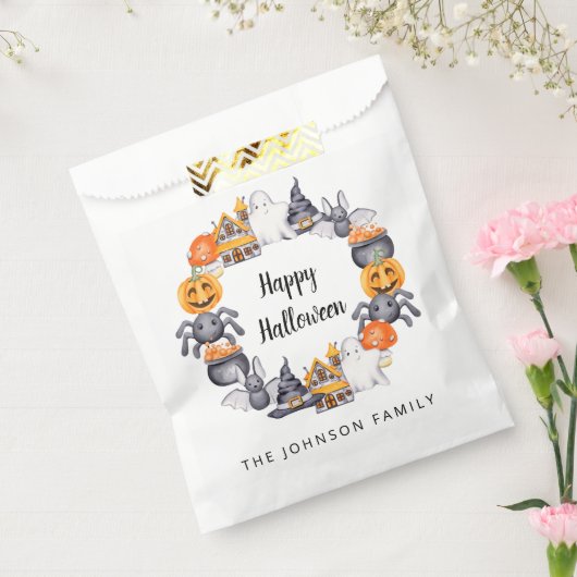 Personalisierte Niedlich Happy Halloween Illustrat Geschenktütchen (Versiegelt)