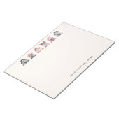 Personalisierte Niedliche Aquarellhäuser Real Anwe Notizblock (angewinkelt)