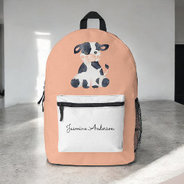 Personalisierte niedliche Aquarellschule Bedruckter Rucksack