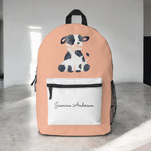 Personalisierte niedliche Aquarellschule Bedruckter Rucksack