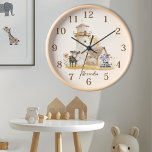 Personalisierte Niedliche Aquarelltiere Uhr<br><div class="desc">Eine Einführung in unsere Personalisierte Niedliche Wasserfarbenzucht. Fügen Sie jedem Zimmer eine charmante Touch mit unserer bezaubernden Uhr mit niedlichen Aquarelltieren hinzu. Diese personalisierte Uhr eignet sich ideal für Kinderzimmer, Spielzimmer oder jeden Ort, an dem man will, ein wenig Lustigkeit und Persönlichkeit mitzubringen. Jede Uhr ist mit schönen Aquarellbildern von...</div>