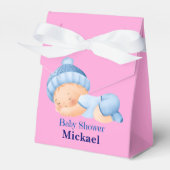 Personalisierte Niedliche Babydusche, Baby Boy, Ba Geschenkschachtel (Vorderseite)