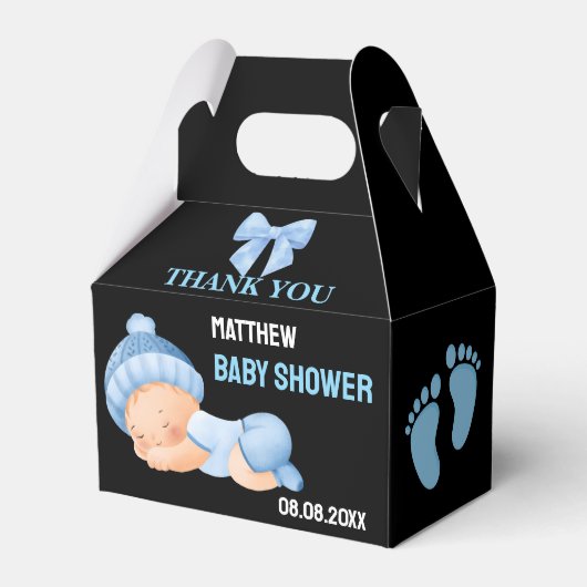 Personalisierte Niedliche Babydusche Gefälligkeits Geschenkschachtel (Vorderseite)
