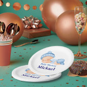 Personalisierte Niedliche Babydusche Pappteller