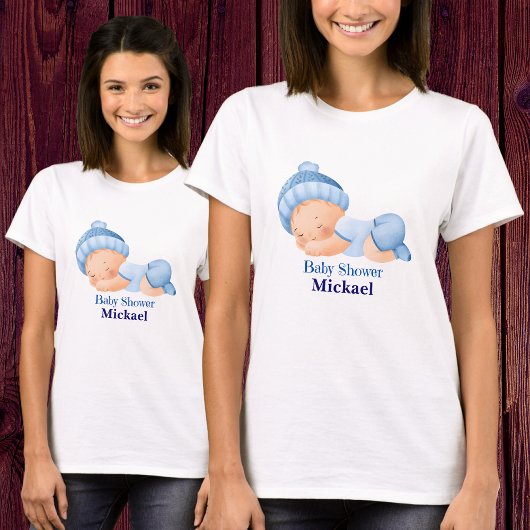 Personalisierte Niedliche Babydusche T-Shirt