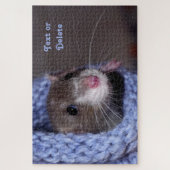 Personalisierte Niedliche Babyratte Puzzle (Vertikal)