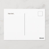 Personalisierte niedliche Bärenstreifen Geburtstag Postkarte (Rückseite)