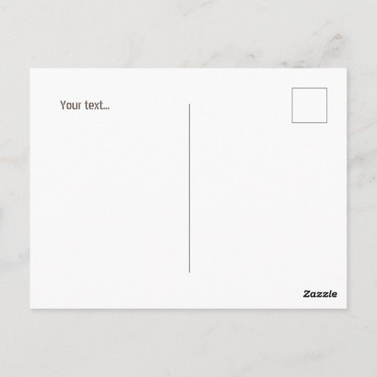 Personalisierte niedliche Bärenstreifen Geburtstag Postkarte (Rückseite)